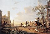 Landscape with Horse Trainers by Aelbert Cuyp